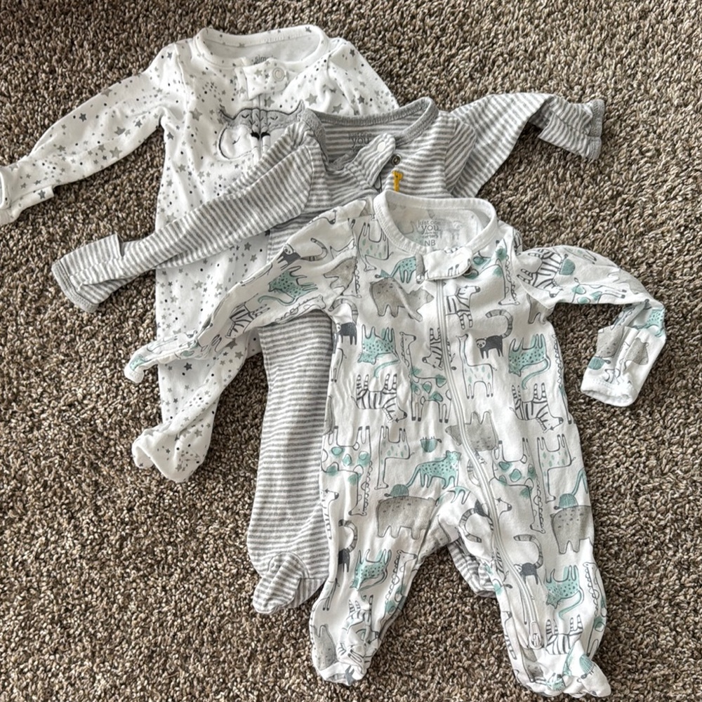 Lot of 3 Sleep & Play - Zipper